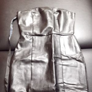 (New, never been worn)Boohoo faux leather dress